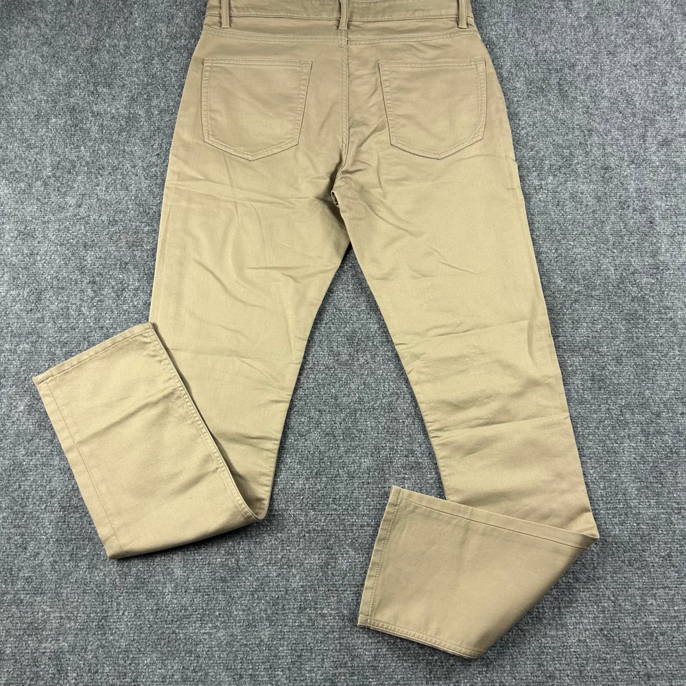 Quince 5-Pocket Chino Pants Mens 32x34 Khaki Tan Stretch Cotton Twill Straight - Picture 6 of 9